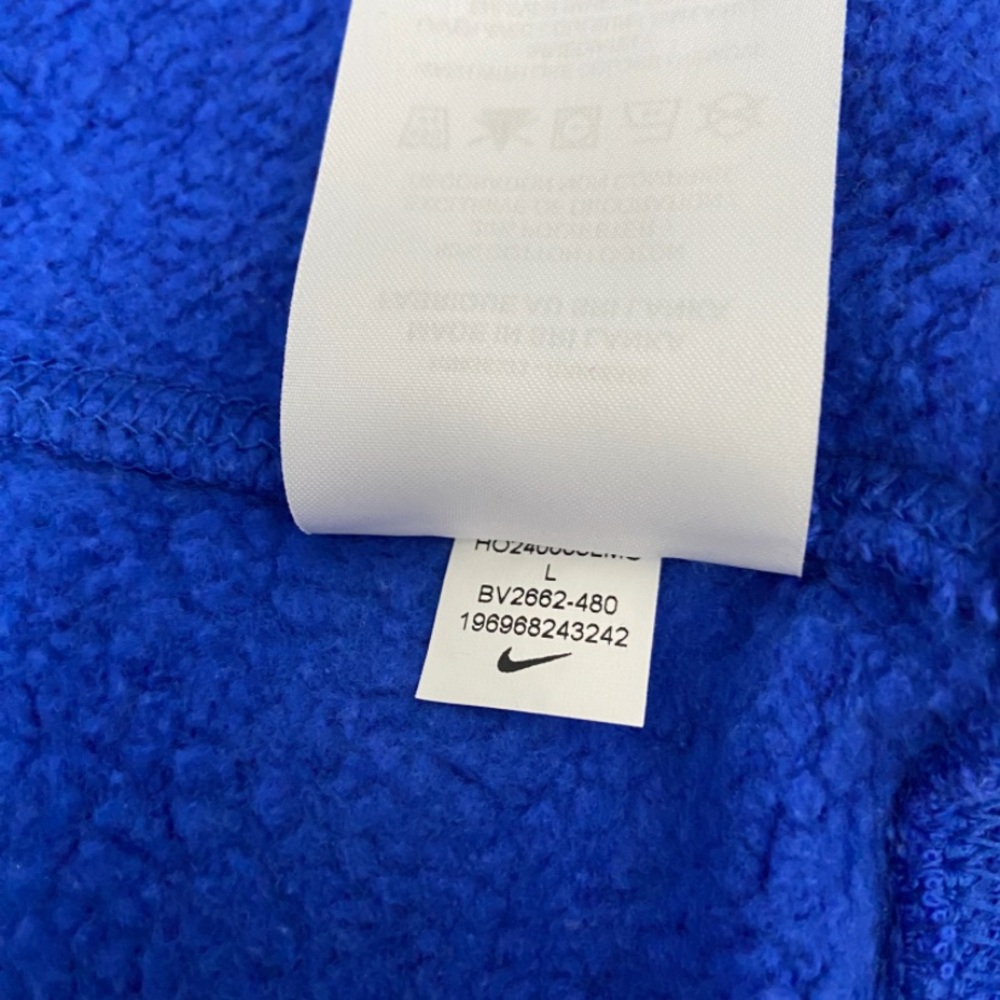 Nike Sportswear Club Fleece Crewneck Sweatshirt Game Royal Men Large BV2662-480 - Picture 10 of 11
